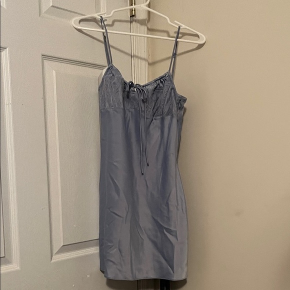 Elegant Blue Chemise